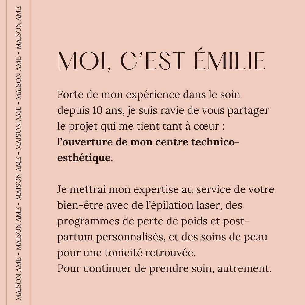 Maison Âme sur Instagram – publication 2